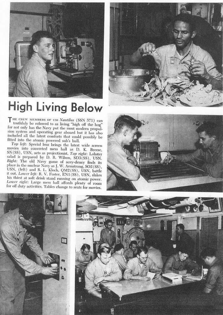 High Living Below the Waves — All Hands Magazine April 1956, page 11