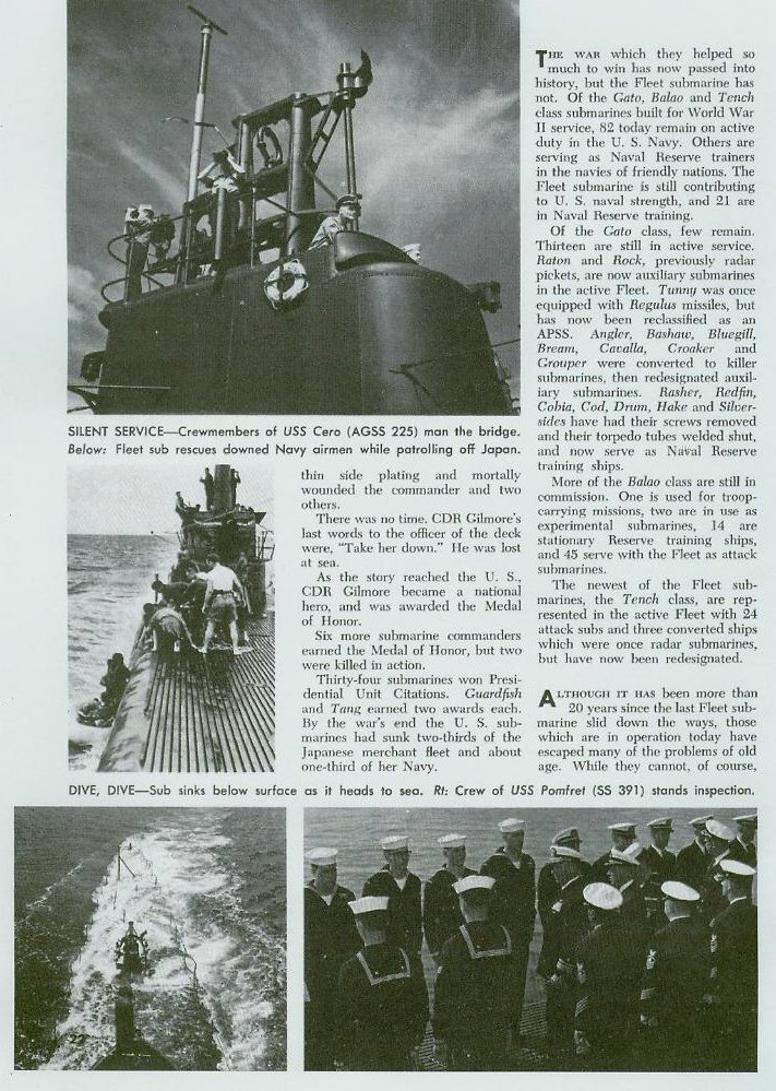 Fleet Submarine article — p. 22