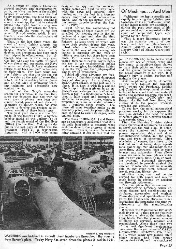 Behind Our Sky Fleets — All Hands March 1945, p. 29