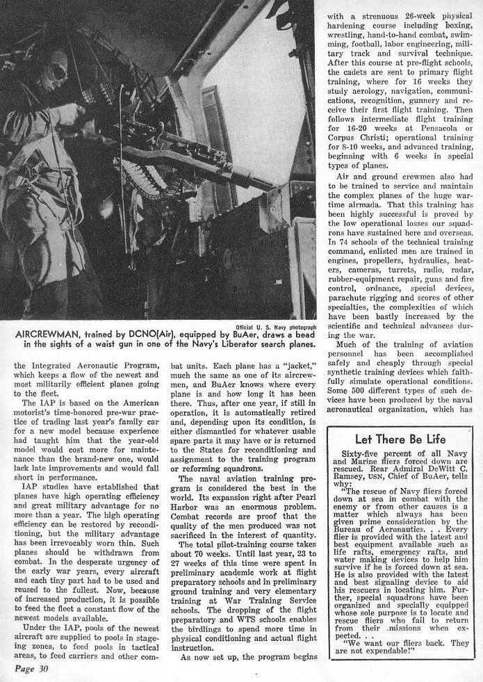 Behind Our Sky Fleets — All Hands March 1945, p. 30