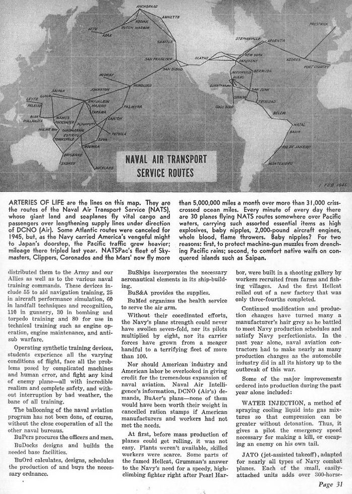 Behind Our Sky Fleets — All Hands March 1945, p. 31