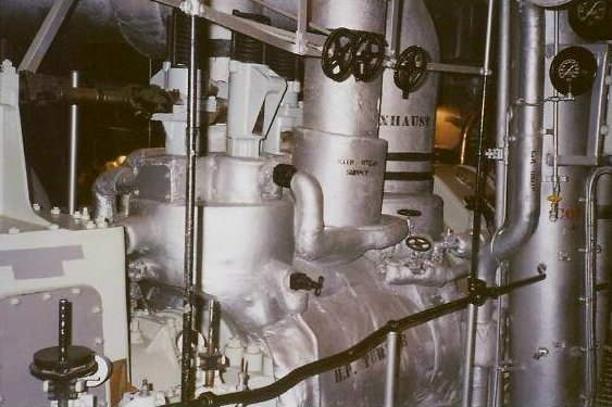 US Navy high-pressure (HP) steam turbine