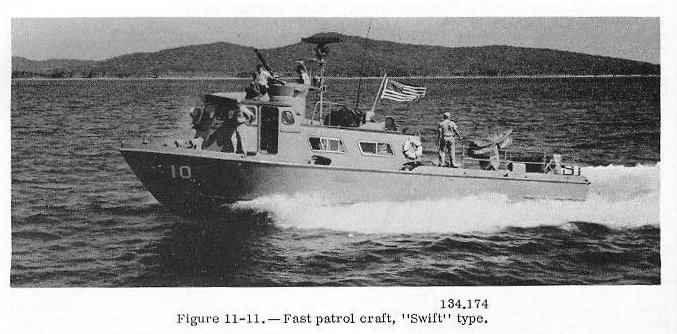 Fast patrol craft PCF Swift boat, figure 11-11