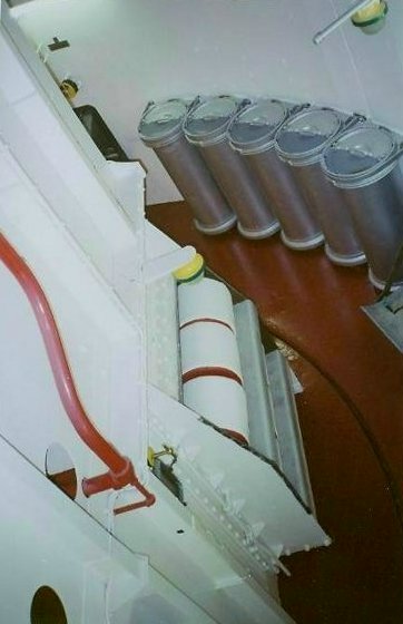 Turret foundation and stalk — alternate view.