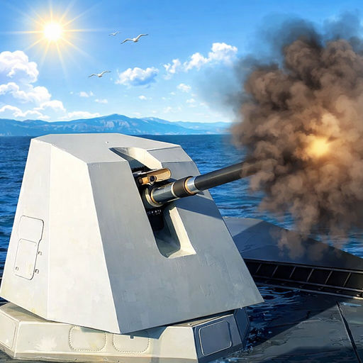 Naval Guns firing
