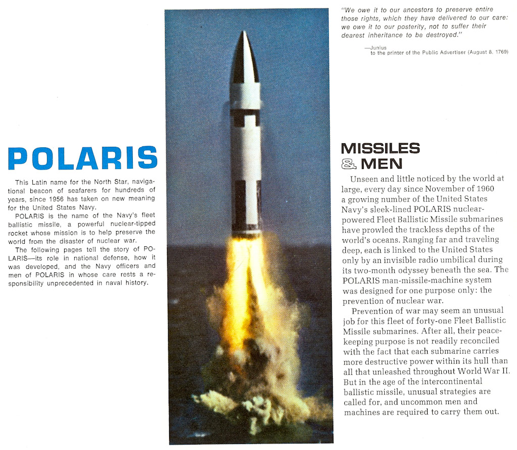 Polaris Missiles and Men brochure — p. 3
