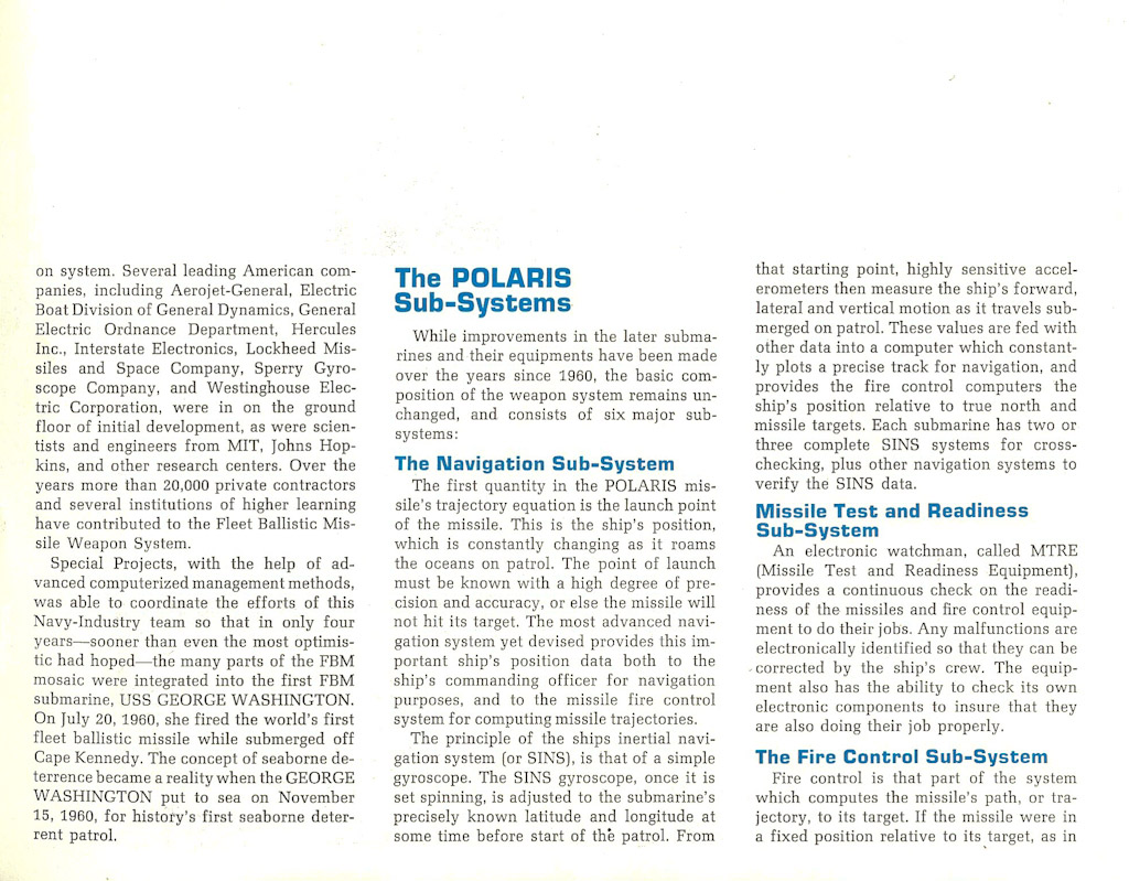 Polaris Missiles and Men brochure — p. 6