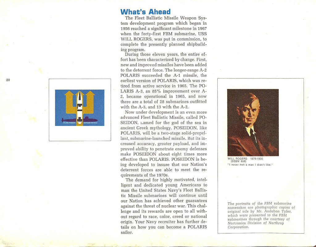 Polaris Missiles and Men brochure — p. 22