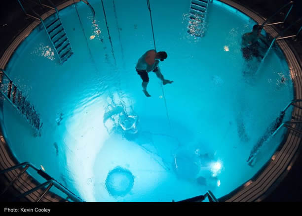 84,000-gallon escape trunk training pool at Naval Submarine School Groton