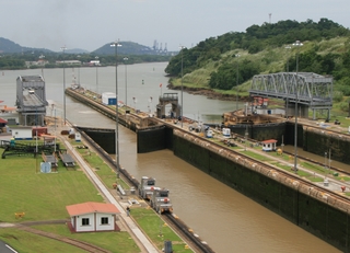 Panama Canal lock gates