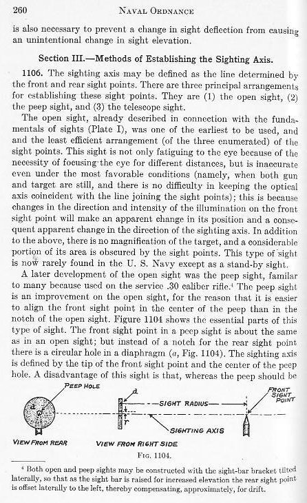 Naval Ordnance 1937, Chapter XI: Naval Gun Sights — p. 260
