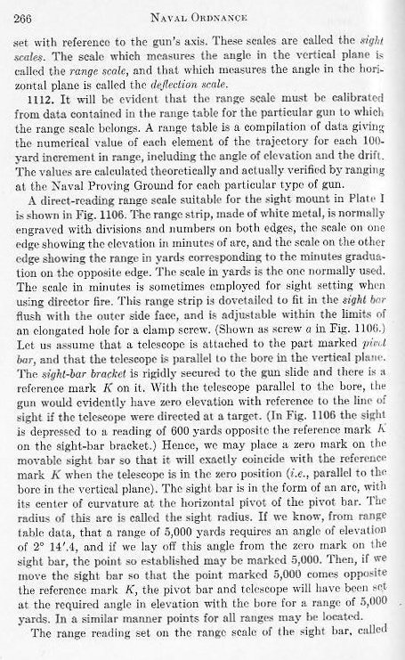 Naval Ordnance 1937, Chapter XI: Naval Gun Sights — p. 266