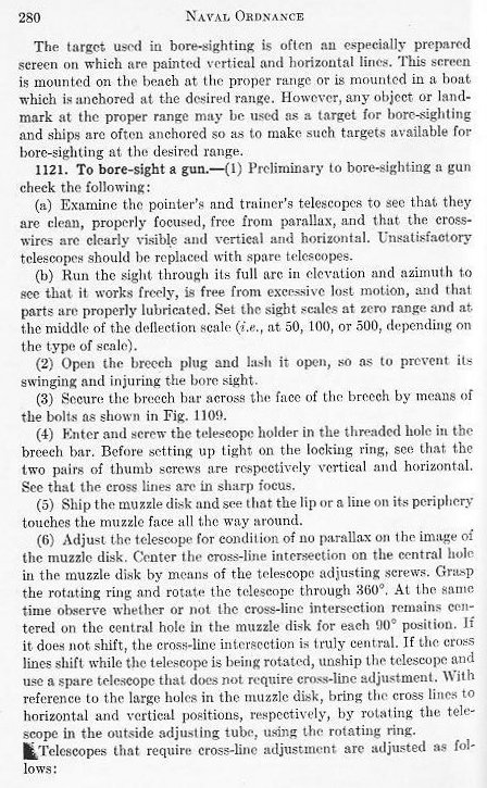 Naval Ordnance 1937, Chapter XI: Naval Gun Sights — p. 280