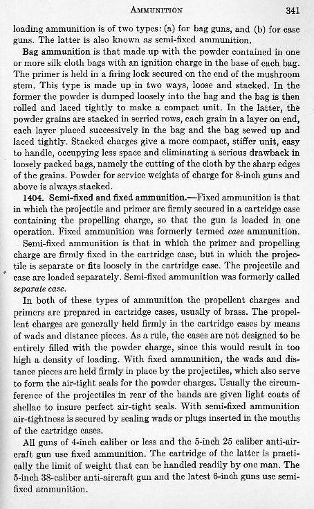 Naval Ordnance 1937, Chapter XIV: Ammunition — p. 341