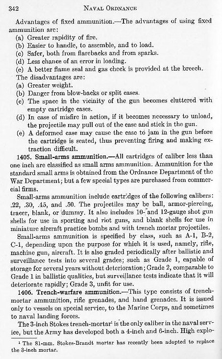 Naval Ordnance 1937, Chapter XIV: Ammunition — p. 342