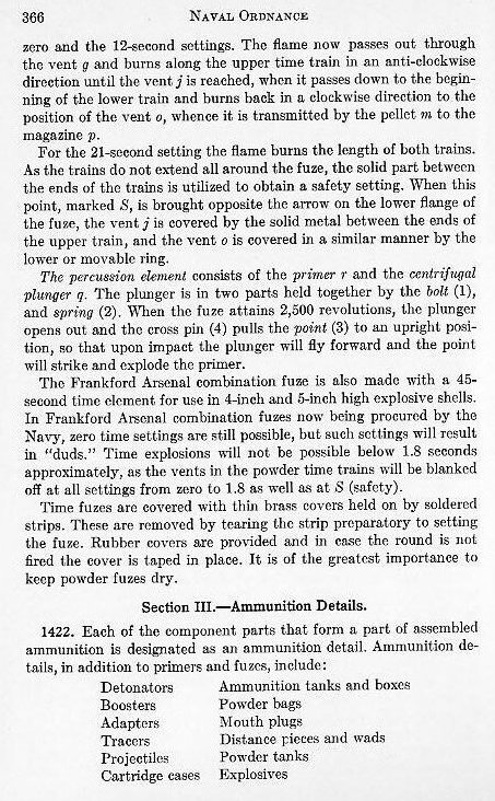 Naval Ordnance 1937, Chapter XIV: Ammunition — p. 366