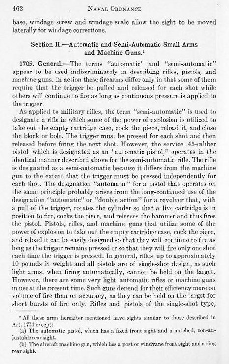 Naval Ordnance 1937, Chapter XVII: Small Arms — p. 462