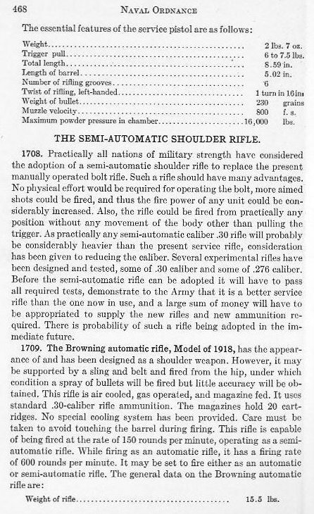 Naval Ordnance 1937, Chapter XVII: Small Arms — p. 468