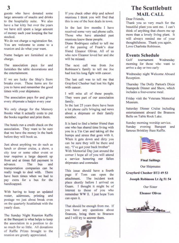 USS Brinkley Bass DD-887 Association Newsletter June 2010 p.3